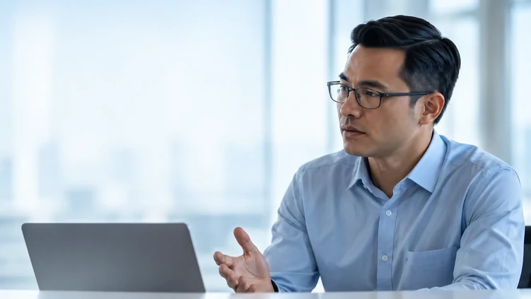 Illustrative Operations leader reviewing delivery information